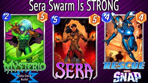 Sera deck marvel snap - Control decks are really mighty in Marvel Snap and played by many top players. ... Future Prediction: With some new cards and the strength of Sera, this deck is still and again quite high in the list (although not that commonly played by that many players compared to the other decks here).Web